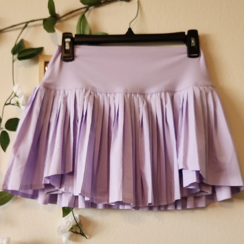 aerie - Lavender Mini Pleated Skort - M - Picture 1 of 4